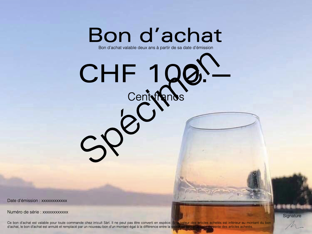 Bon cadeau CHF 100.--